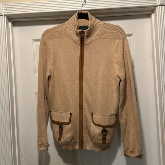 Ralph Lauren Tan Cardigan Sweater - Picture 2 of 5